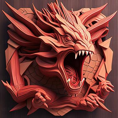 3D model Rage of Innocence Red Gyaradoss Anger (STL)